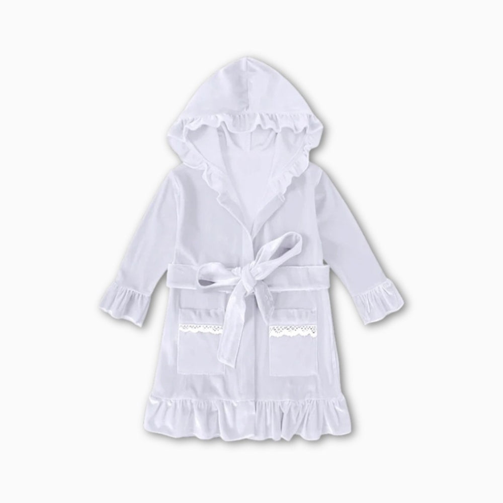 Peignoir Fille Chaud à Capuche