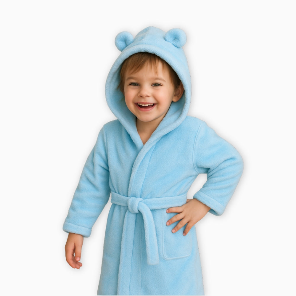 Peignoir Polaire Enfant à Capuche Oreilles