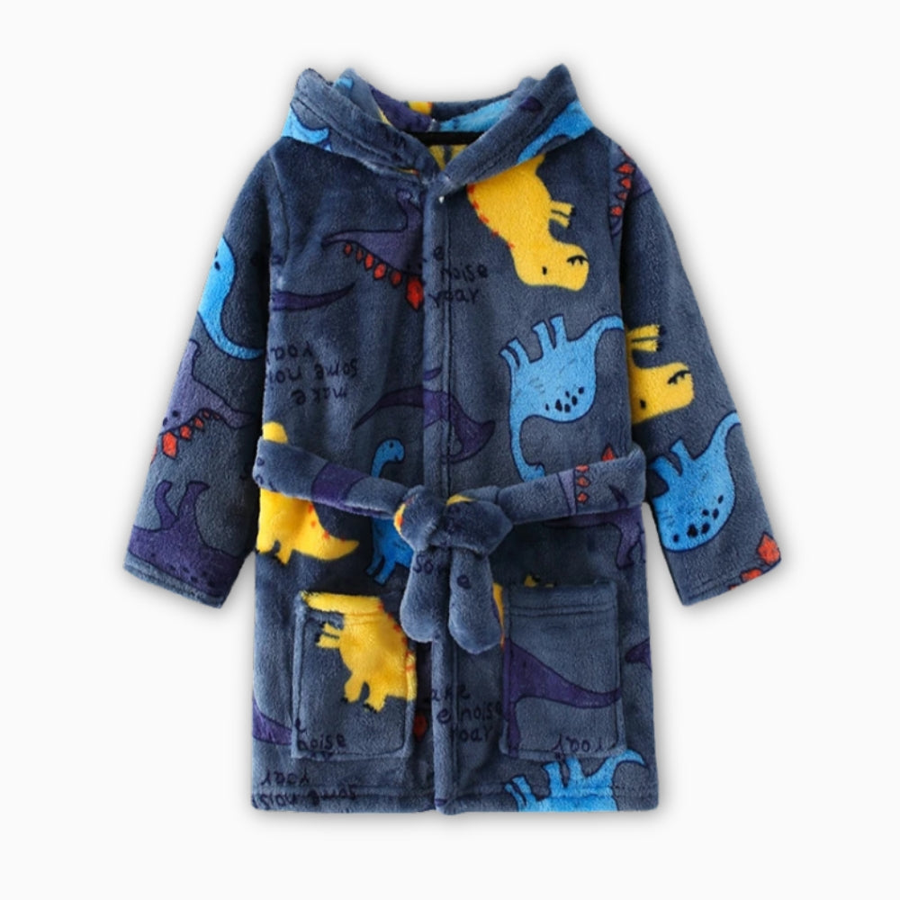 Peignoir Polaire Enfant Dinosaure