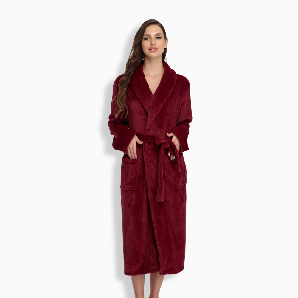 Peignoir Polaire Femme Cocooning Long
