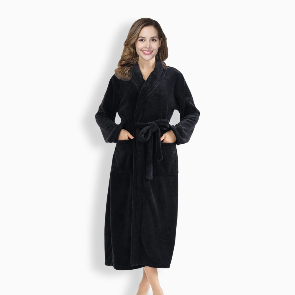 Peignoir Polaire Femme Cocooning Long