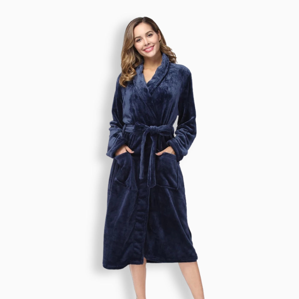 Peignoir Polaire Femme Cocooning Long