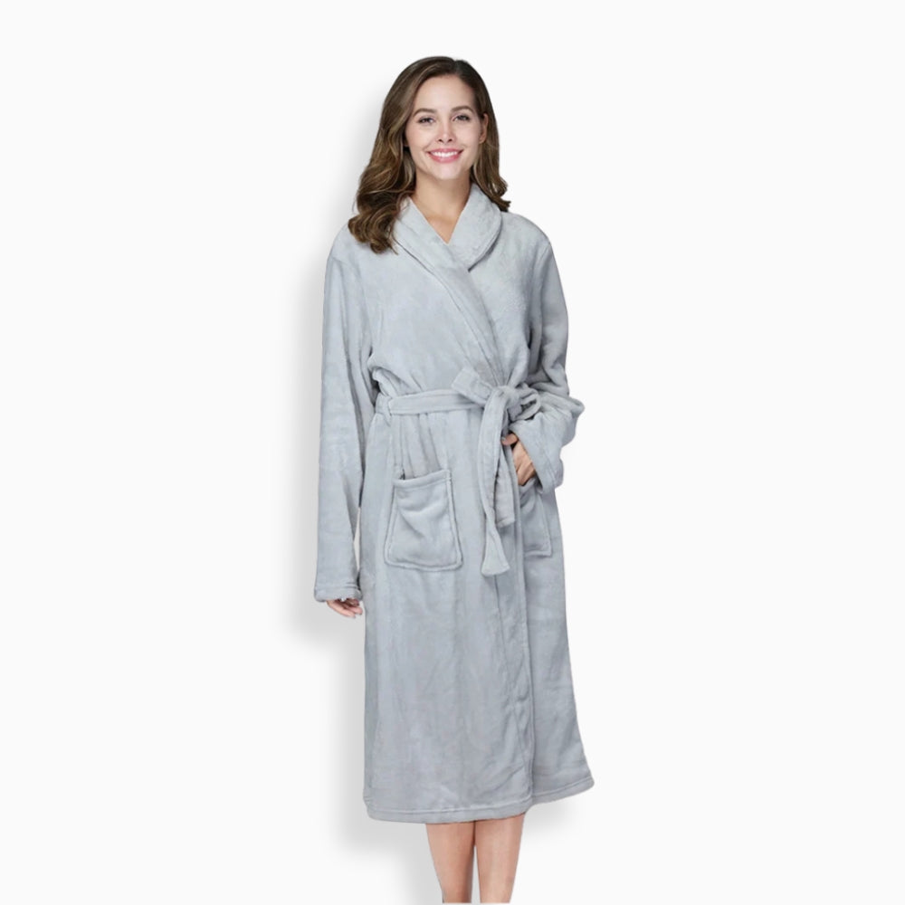 Peignoir Polaire Femme Cocooning Long