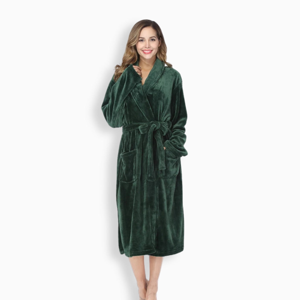 Peignoir Polaire Femme Cocooning Long