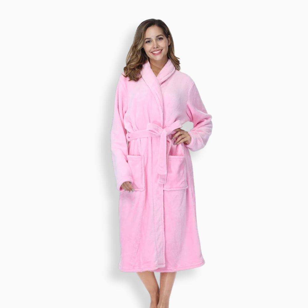 Peignoir Polaire Femme Cocooning Long