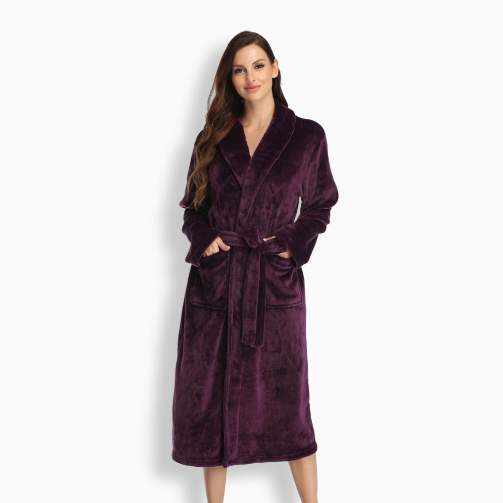 Peignoir Polaire Femme Cocooning Long