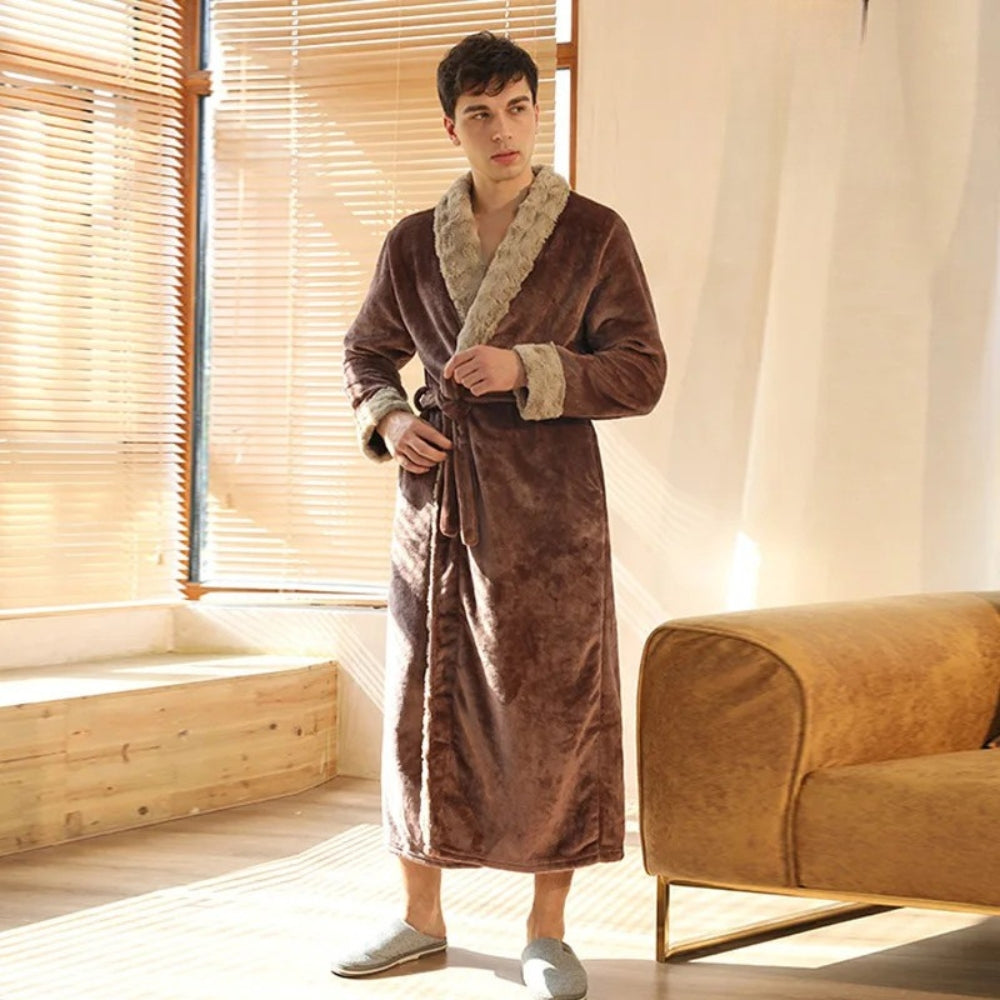 Peignoir Polaire Homme Long Douillet