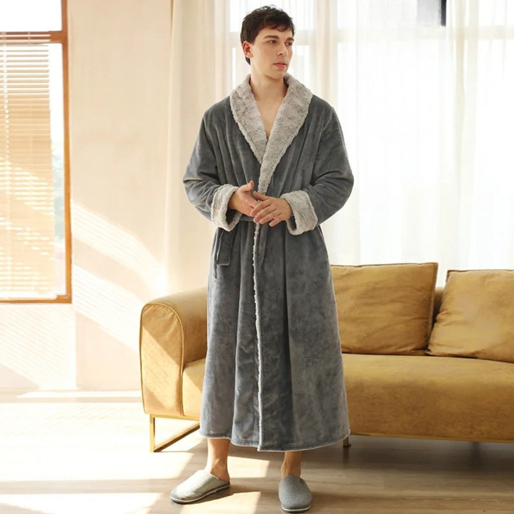 Peignoir Polaire Homme Long Douillet