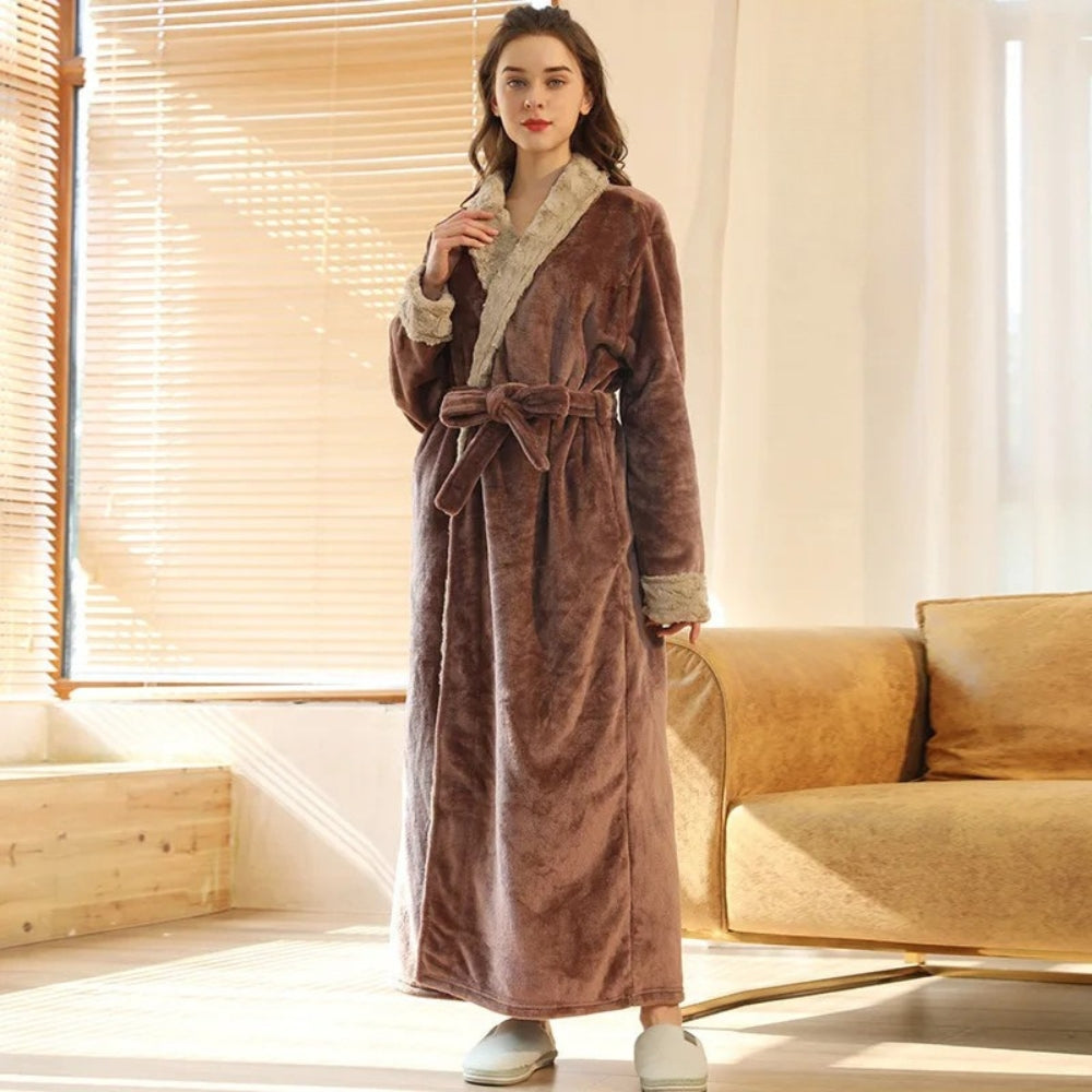 Peignoir Polaire Femme Long Douillet