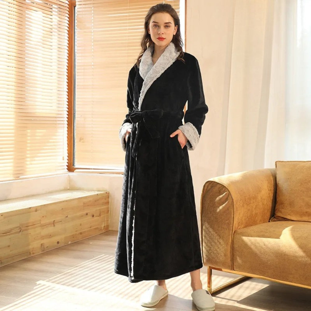 Peignoir Polaire Femme Long Douillet