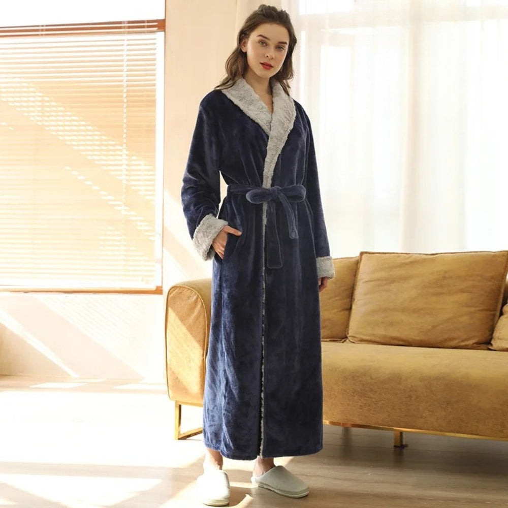 Peignoir Polaire Femme Long Douillet