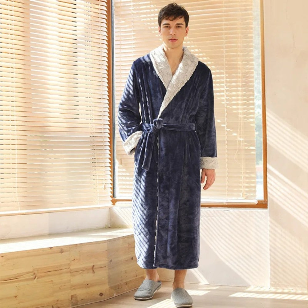 Peignoir Polaire Homme Long Douillet