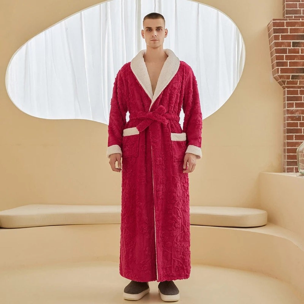 Peignoir Polaire Homme Long Doux
