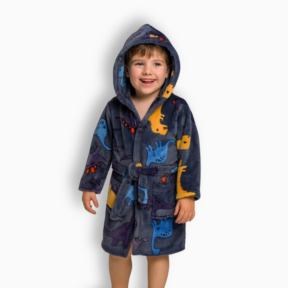 Peignoir Polaire Enfant Dinosaure