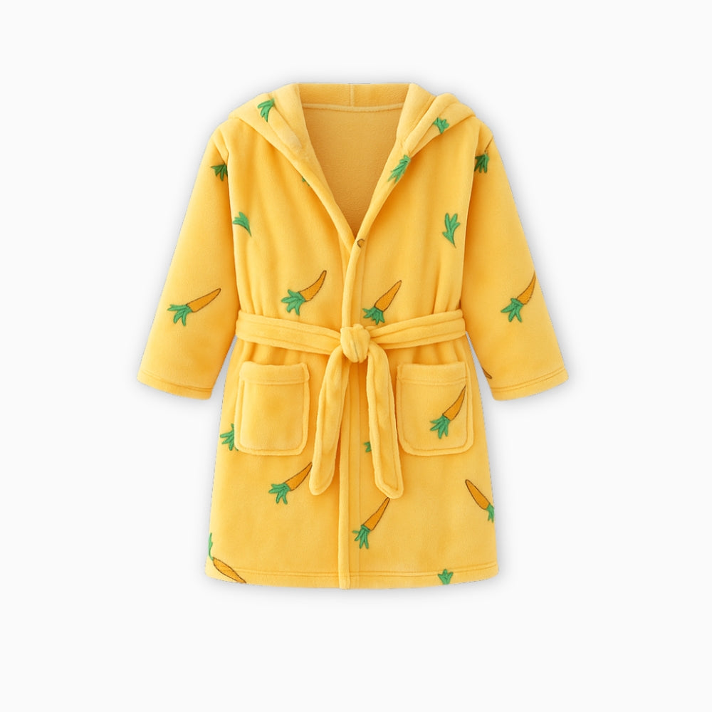 Peignoir Polaire Enfant Carotte