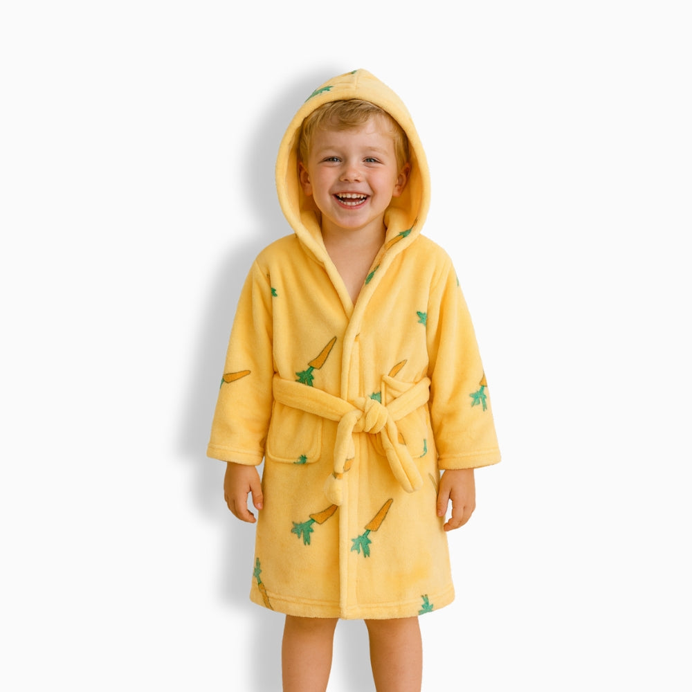 Peignoir Polaire Enfant Carotte
