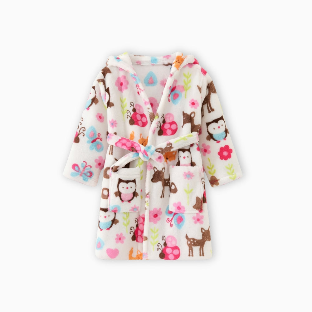Peignoir Polaire Enfant Animaux