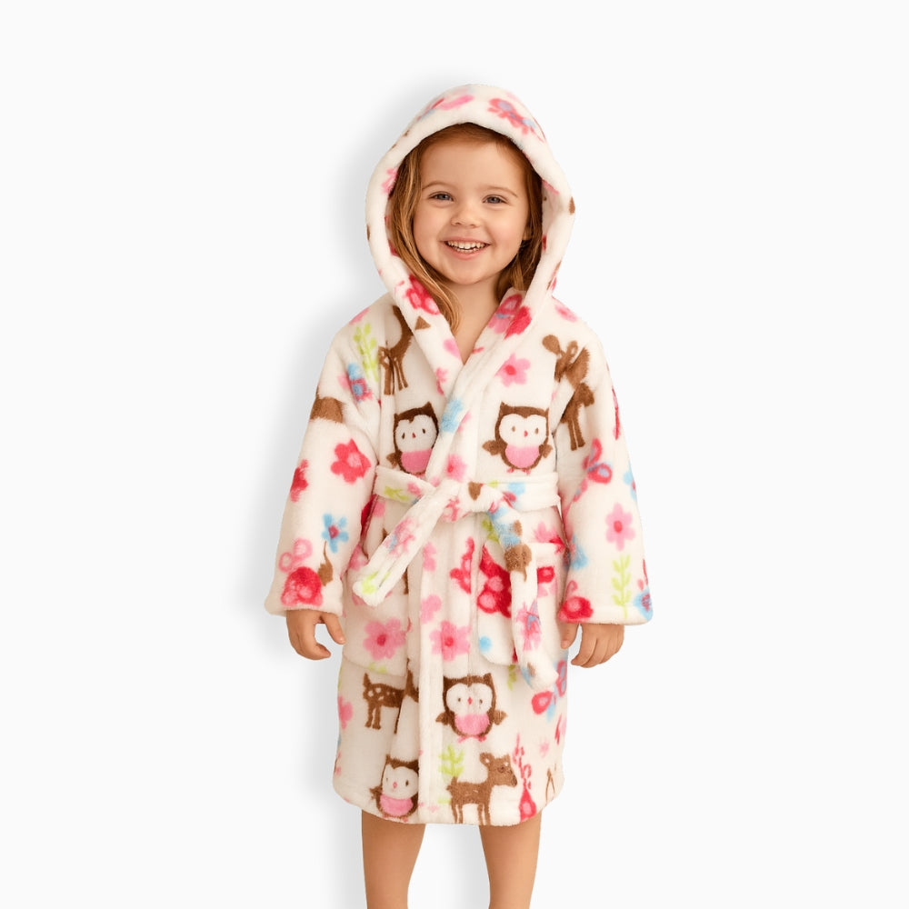 Peignoir Polaire Enfant Animaux