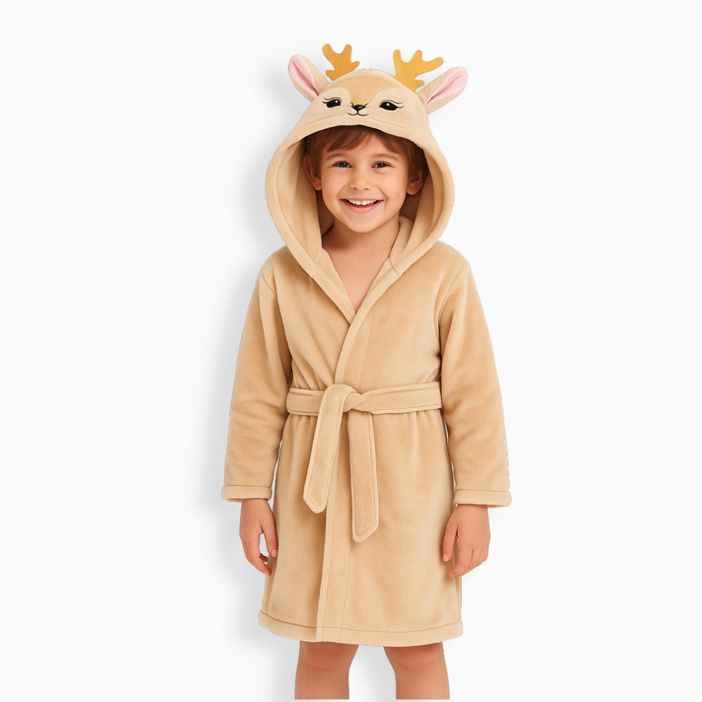 Peignoir Polaire Enfant Renne