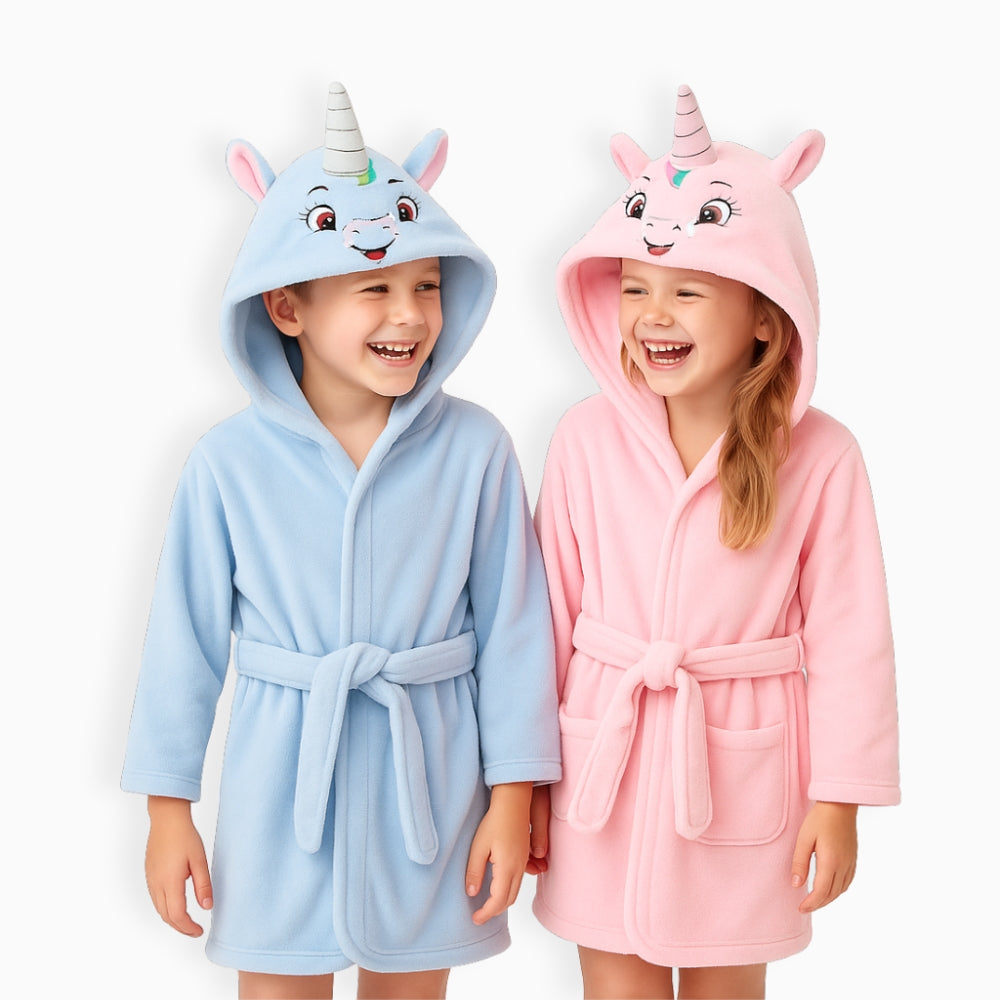 Peignoir Polaire Enfant Licorne