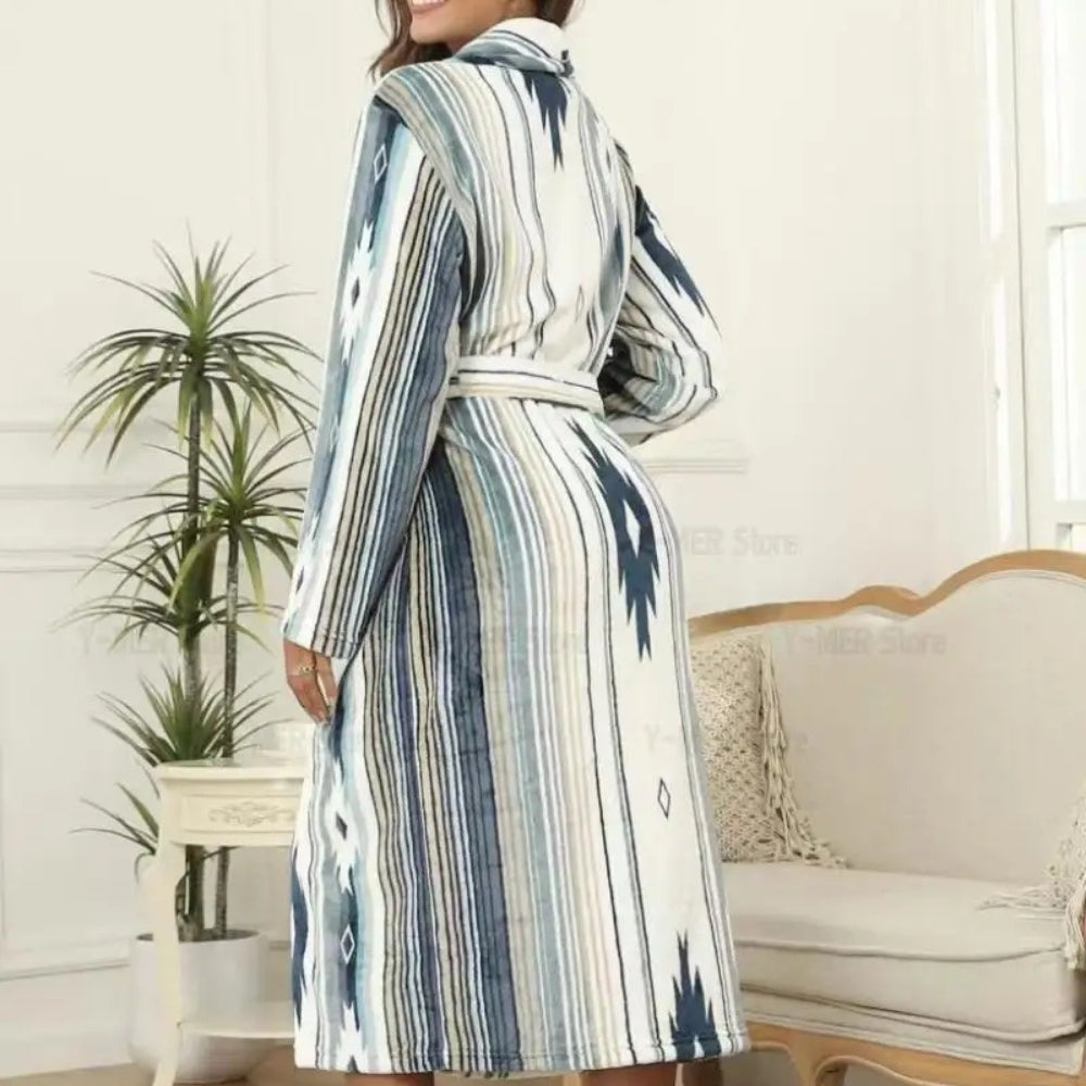Peignoir Polaire Femme Élégant et Chaud