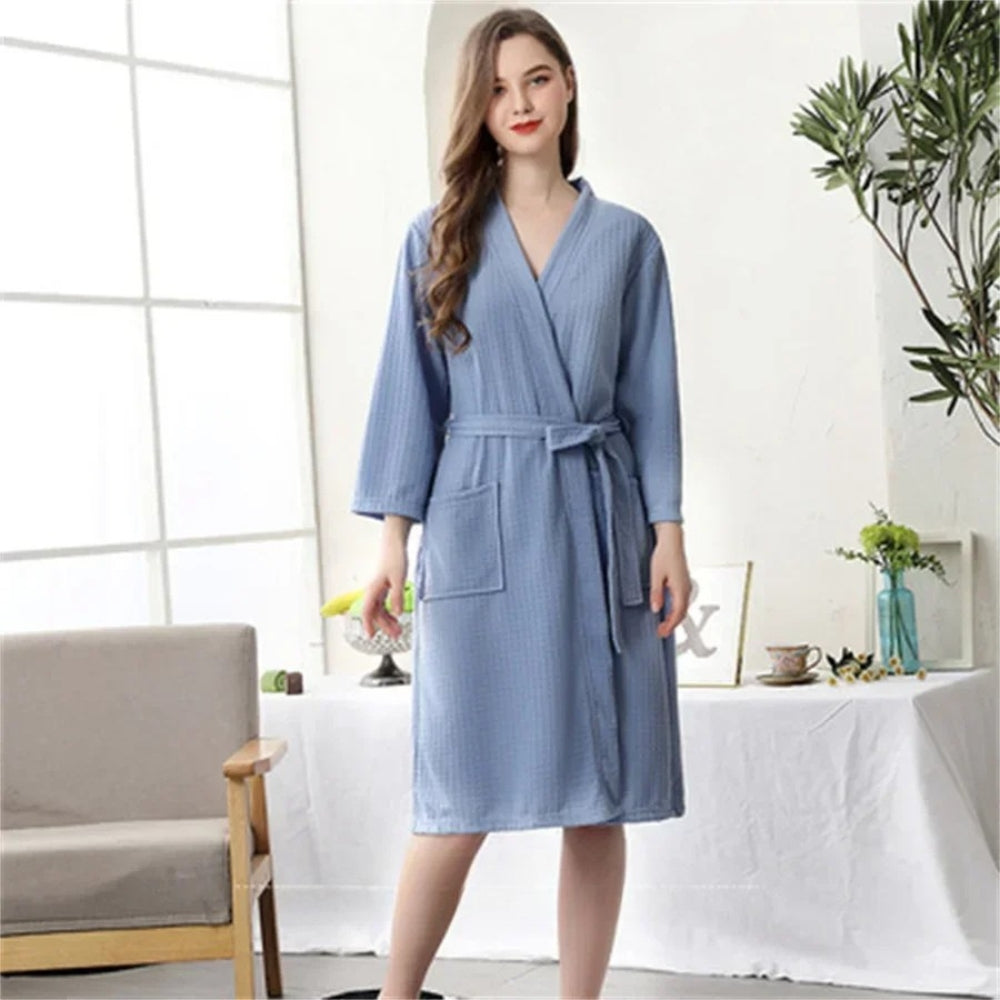 Peignoir de Bain Femme Gaufré