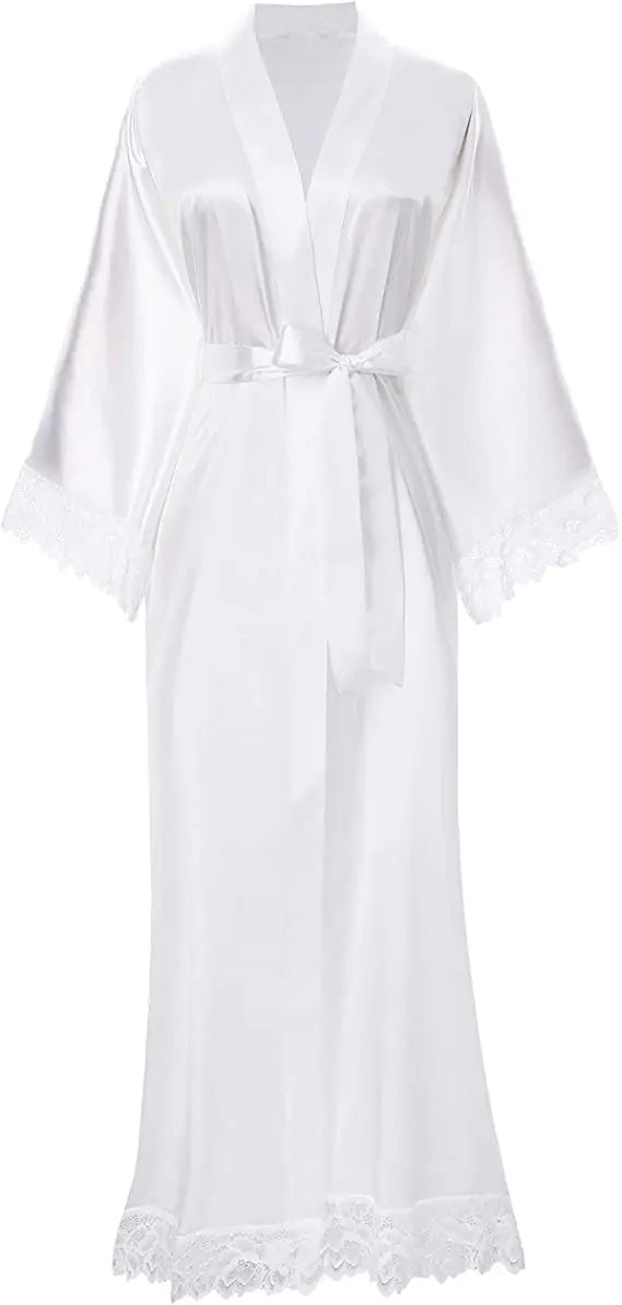Peignoir Satin Femme Long Soyeux