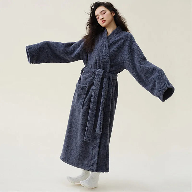 Peignoir Polaire Femme Chaud Épais