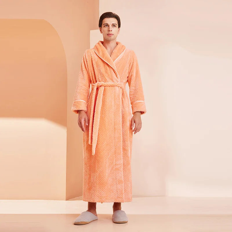 Peignoir Luxe Homme Long Uni