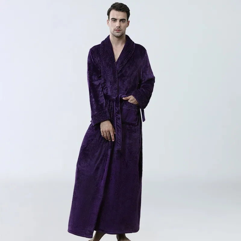 Peignoir Luxe Homme Velours Long