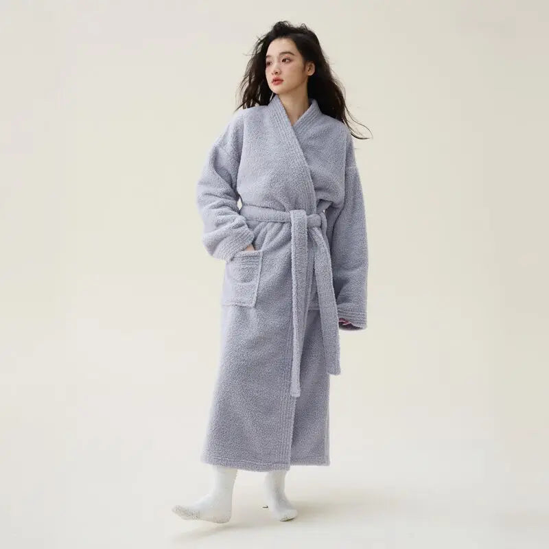 Peignoir Polaire Femme Chaud Épais