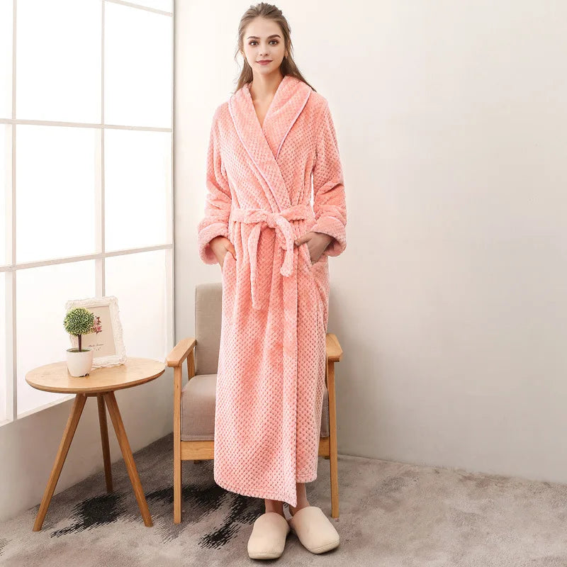 Peignoir Polaire Femme à Poches