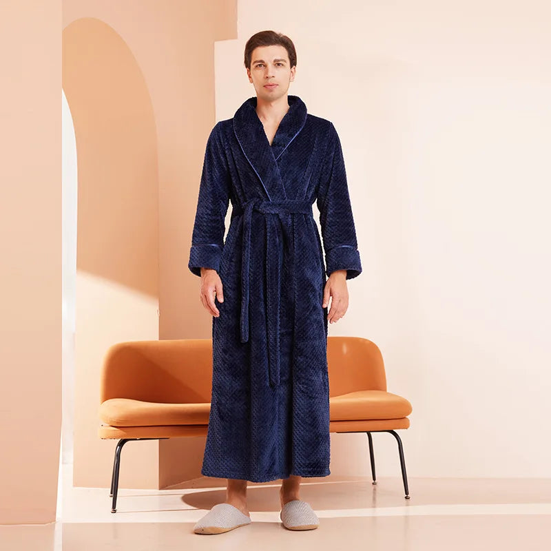Peignoir Luxe Homme Long Uni