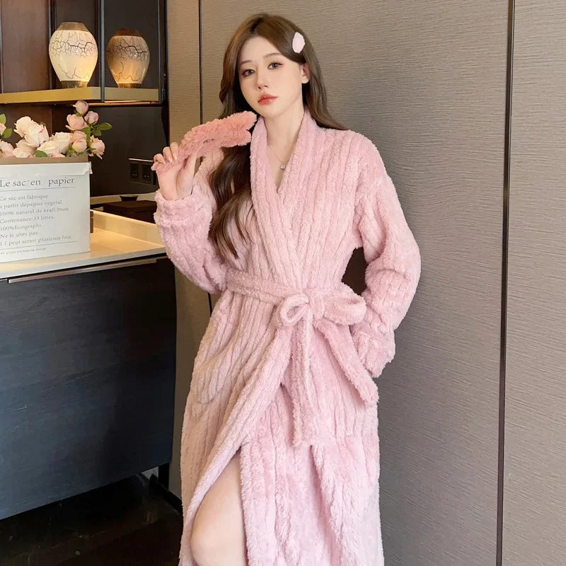 Peignoir Polaire Femme Long