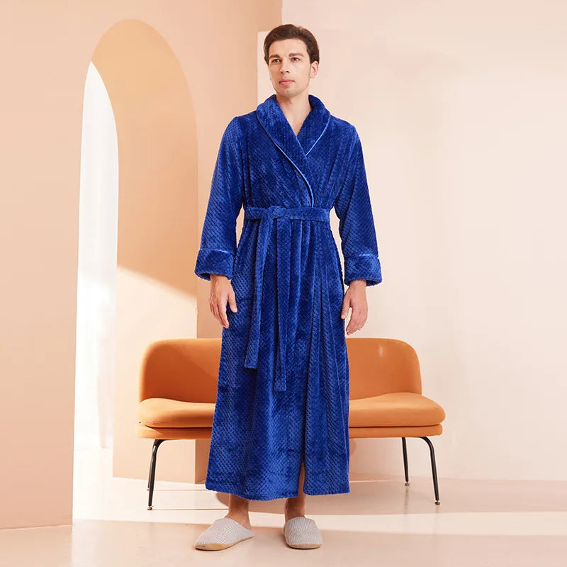 Peignoir Luxe Homme Long Uni