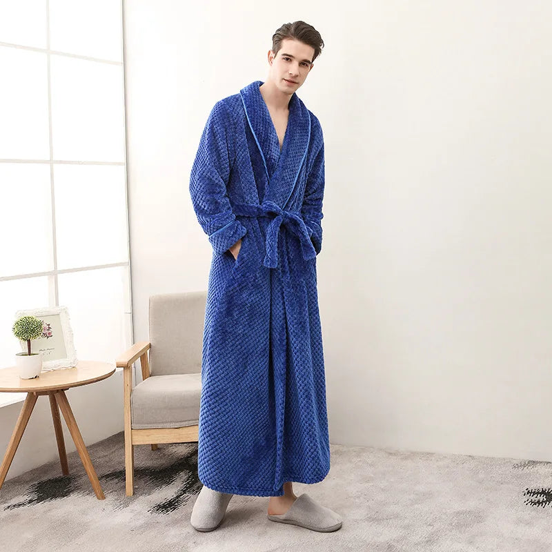Peignoir Polaire Homme à Poches