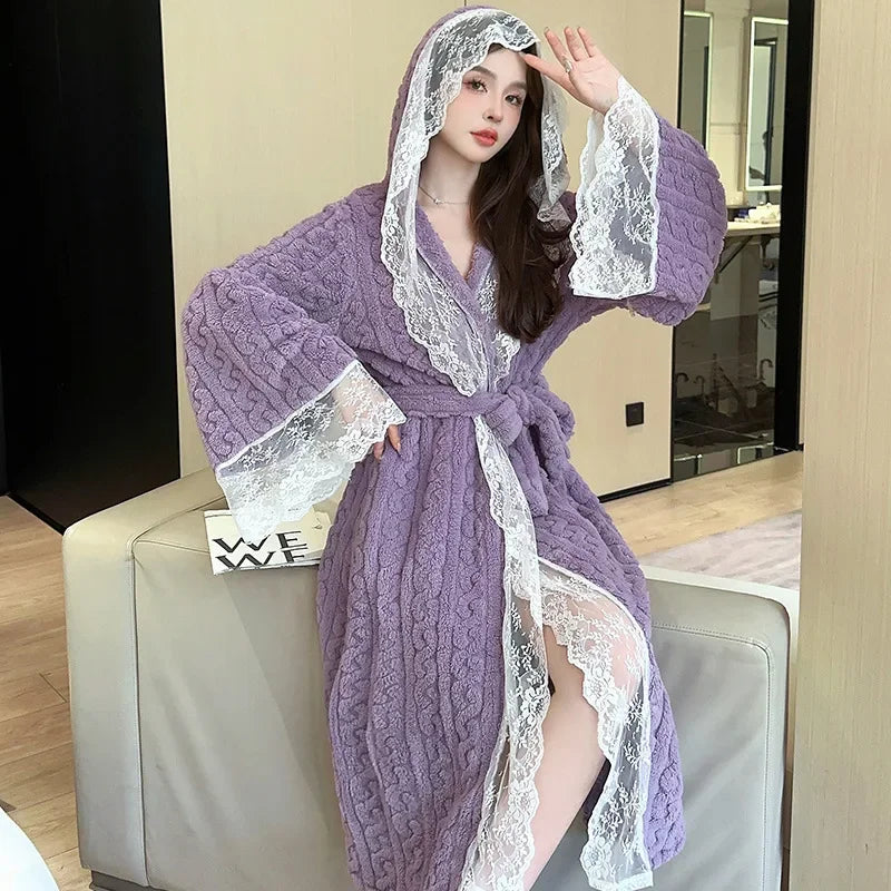Peignoir Femme Luxe Chaud
