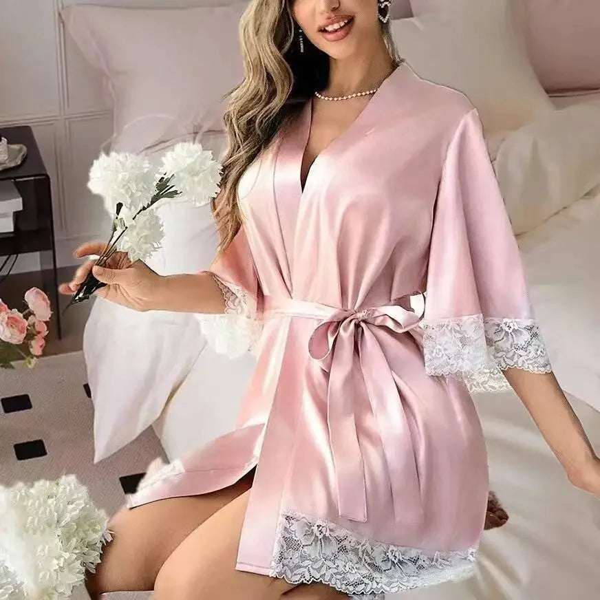 Peignoir Luxe Femme Soie