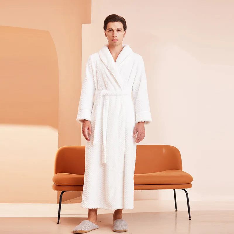 Peignoir Luxe Homme Long Uni