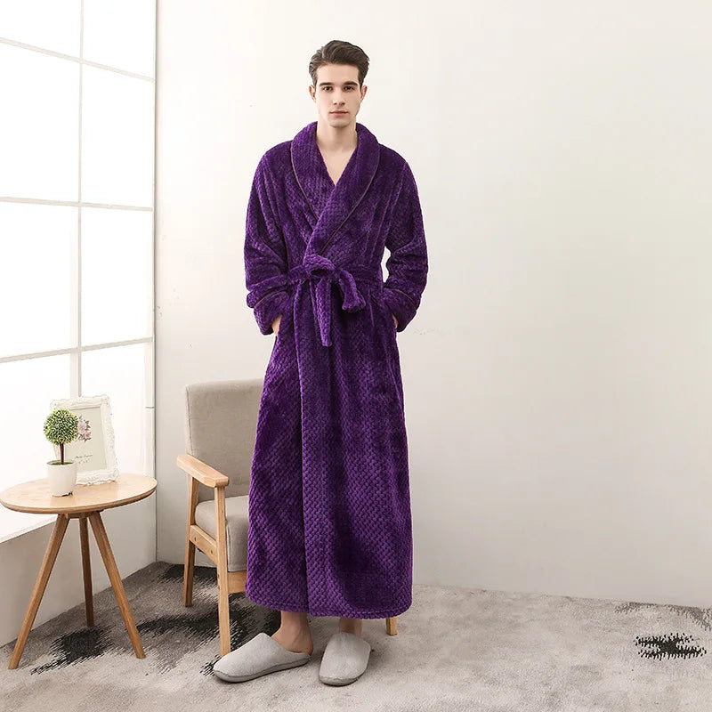 Peignoir Polaire Homme à Poches