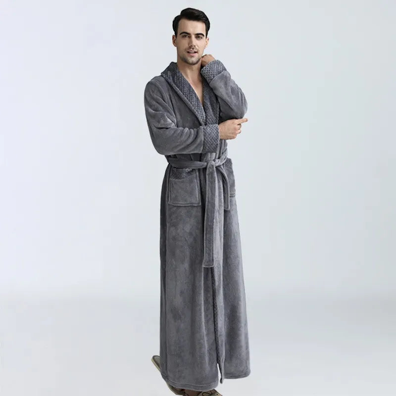 Peignoir Luxe Homme Velours Long