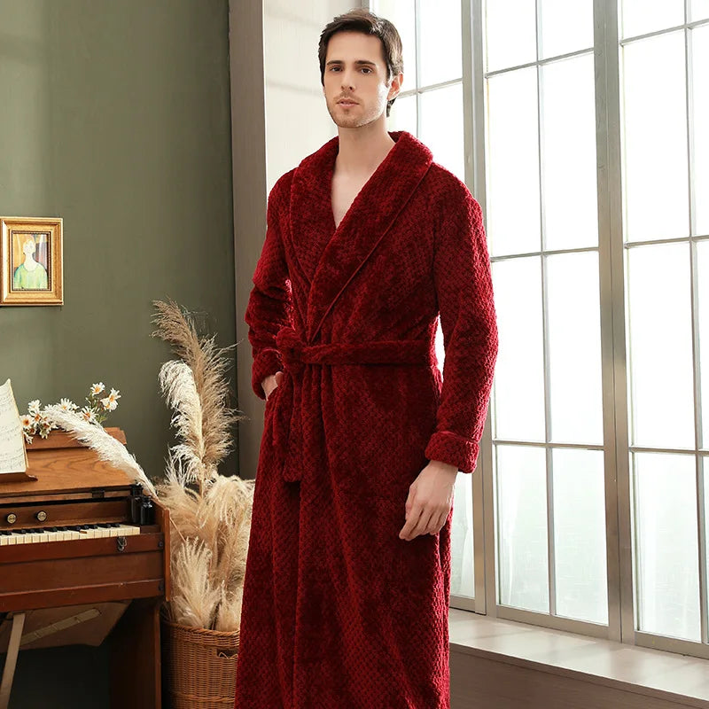 Peignoir Polaire Homme à Poches