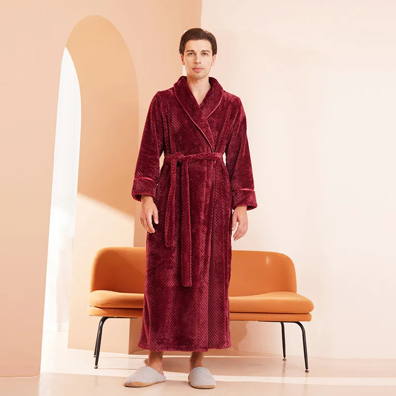 Peignoir Luxe Homme Long Uni