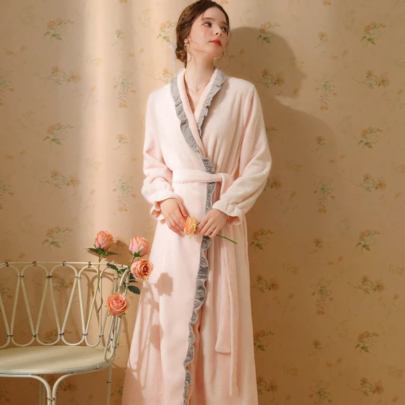Peignoir D'Intérieur Femme Velours