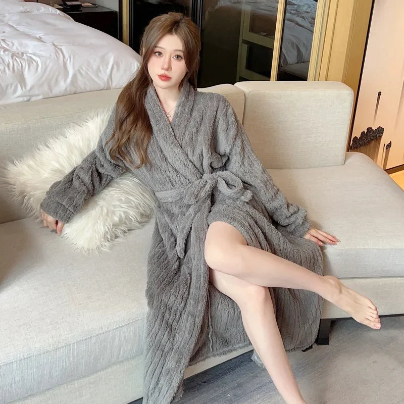 Peignoir Polaire Femme Long