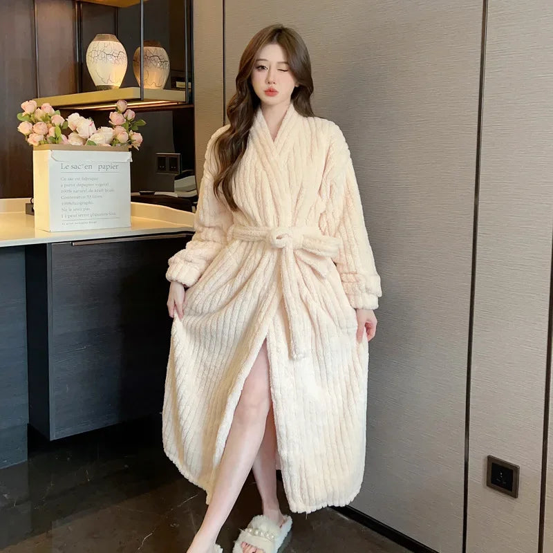 Peignoir Polaire Femme Long