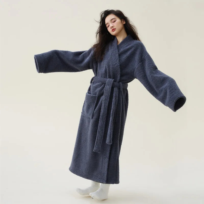 Peignoir Polaire Femme Chaud Épais