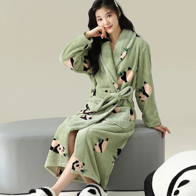 Peignoir Polaire Femme Panda