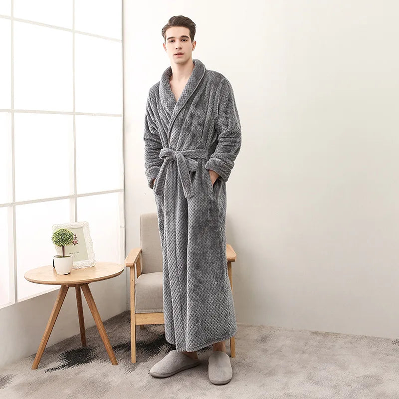 Peignoir Polaire Homme à Poches