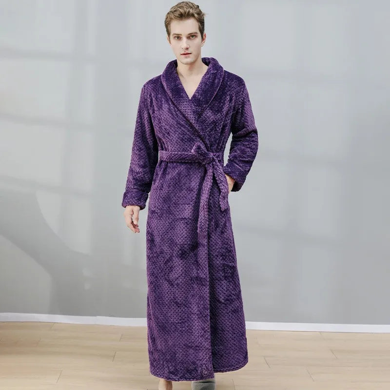 Peignoir Polaire Homme à Poches